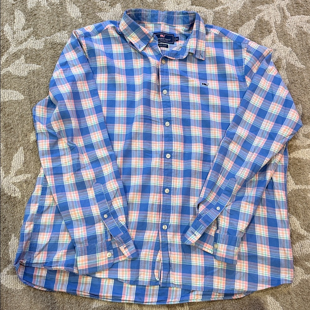 Vineyard Vines Multicolor Plaid Button Down Shirt